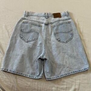 Vintage Lee Light Wash High Waist Jorts Denim Shorts